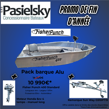 barque de peche, fisher punch, pasielsky bateaux, lac de pareloup