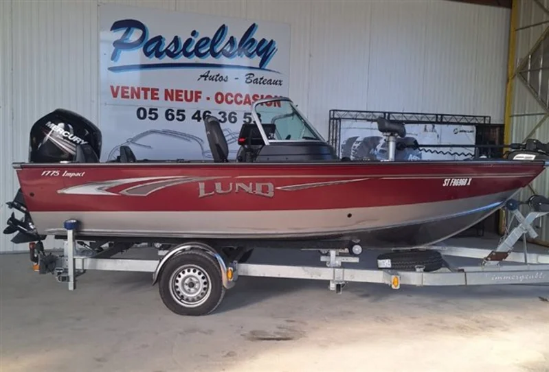 Lund 1775 Impact Sport double pare brise avec Mercury F 115cv 