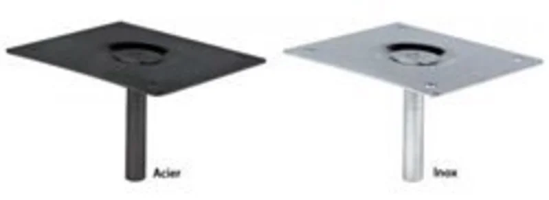 Platine de siège haute droite acier