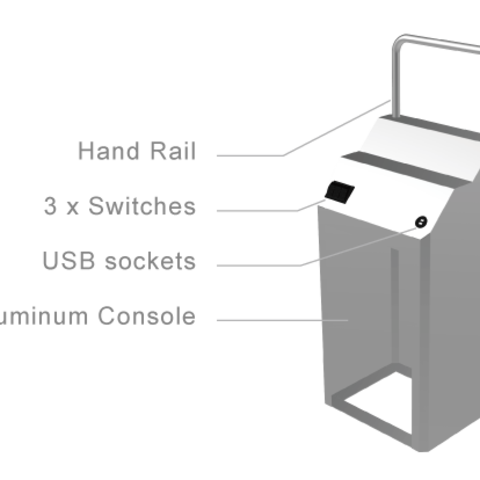 Console aluminium Kimple T4