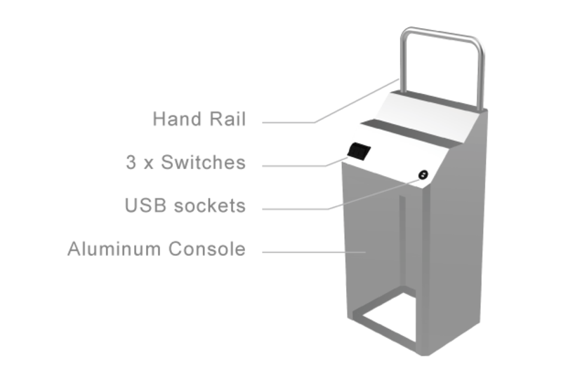 Console aluminium Kimple T4