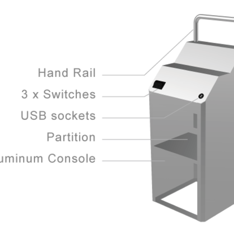 Console aluminium kimple T7