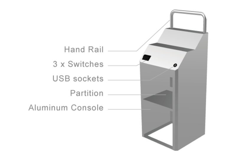 Console aluminium kimple T7