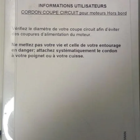 Cordon coupe circuit Honda / OMC