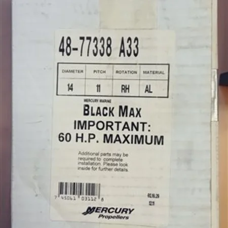 helice mercury, 48-77338A33, moteur mercury